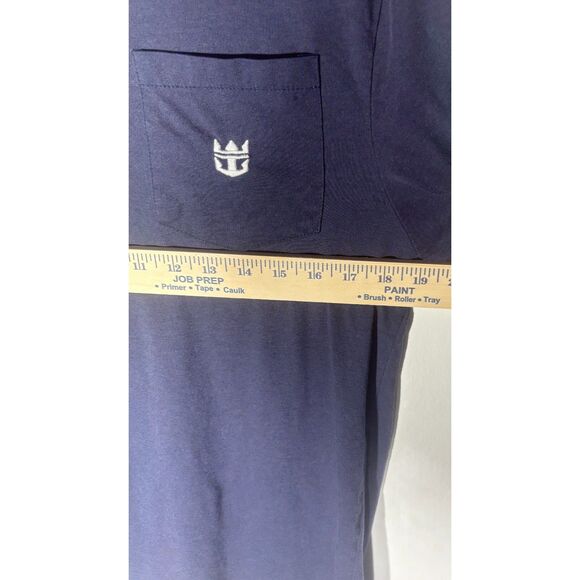 Royal Caribbean International T-Shirt Men’s Large Navy Blue Logo Pocket Tee - Picture 6 of 6